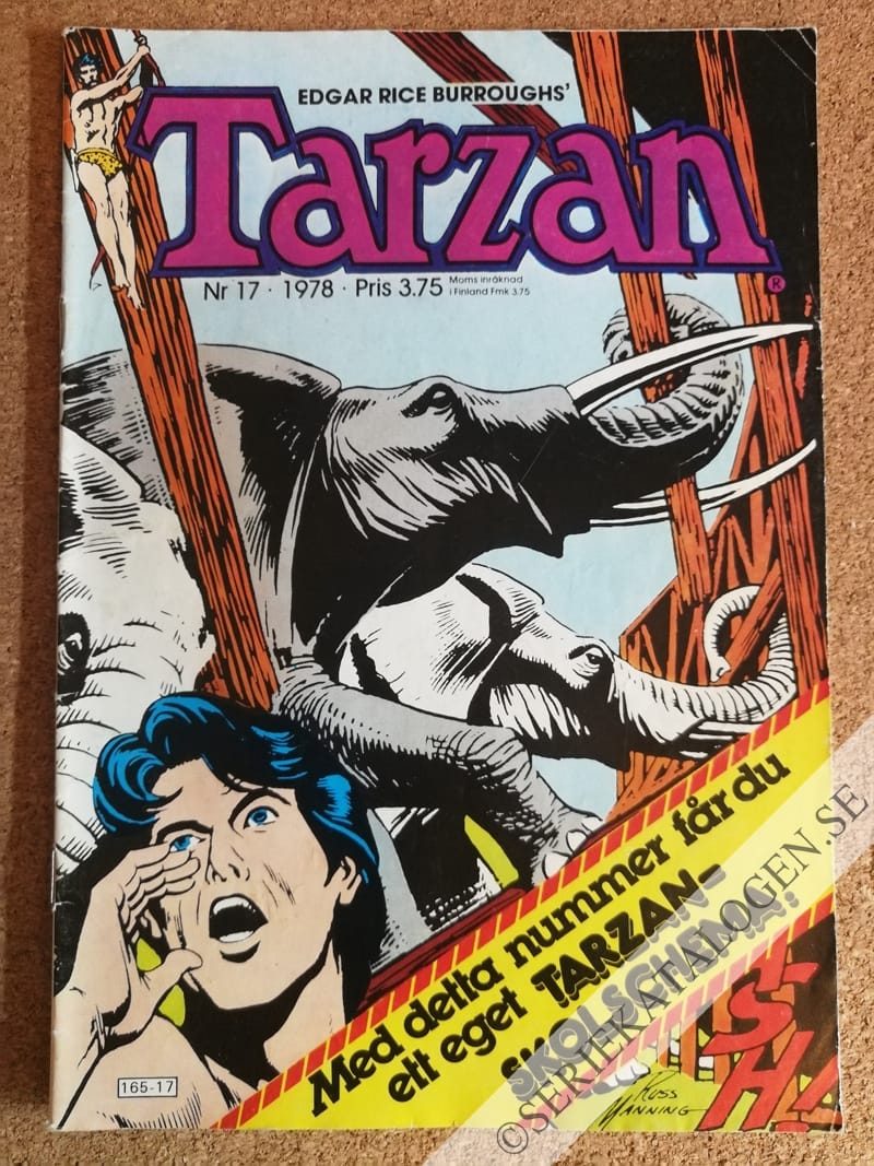 Framsida på Tarzan #17 (1978)