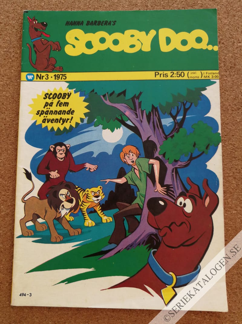 Framsida på Scooby Doo #3 (1975)