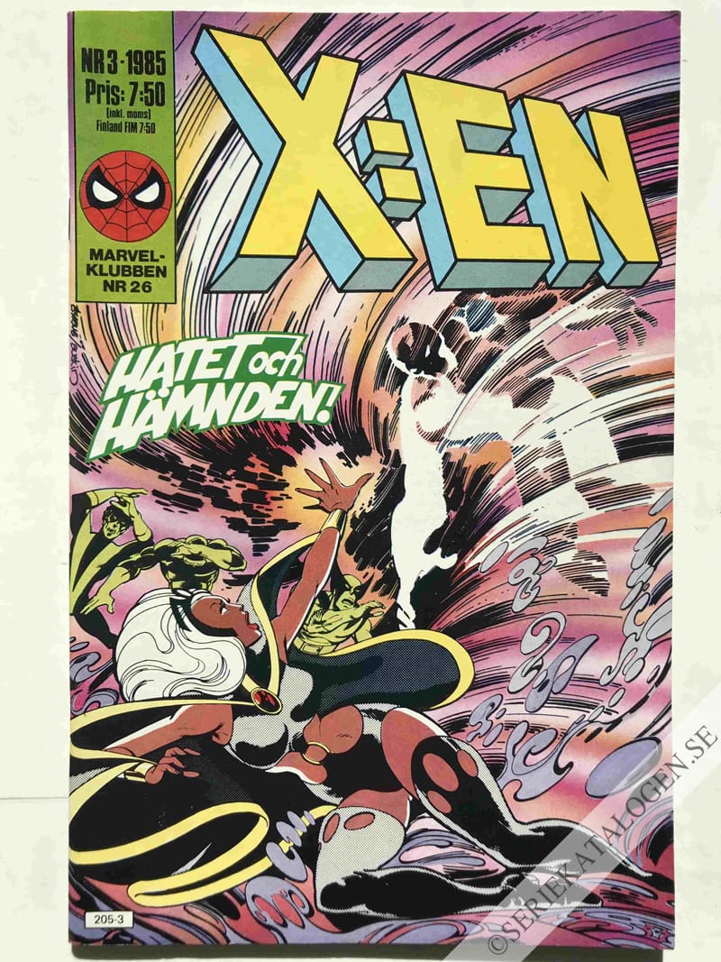Framsida på X:en #3 (1985)