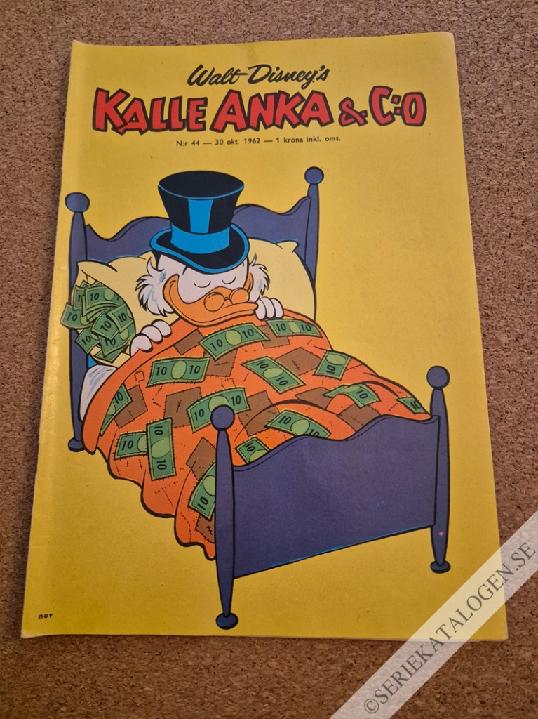 Framsida på Kalle Anka & C:o #44 (1962)