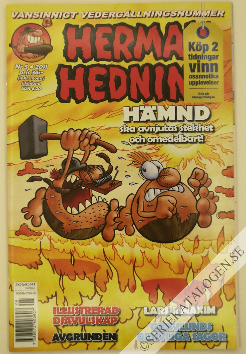 Framsida på Herman Hedning #5 (2011)