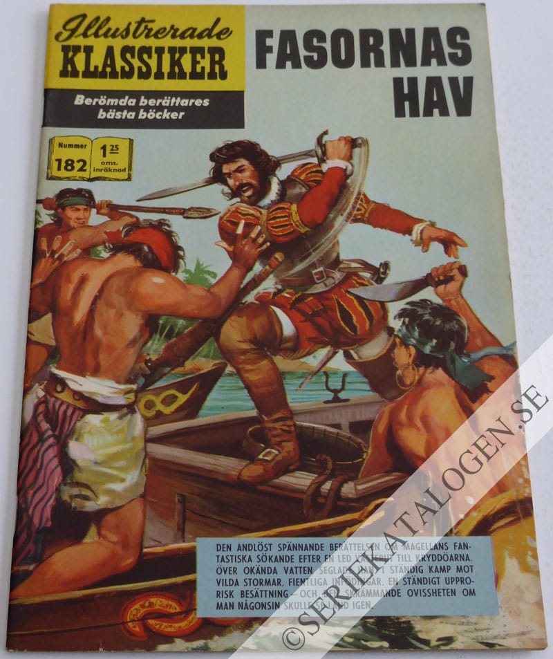 Framsida på Illustrerade Klassiker #182 - Fasornas hav (1965)