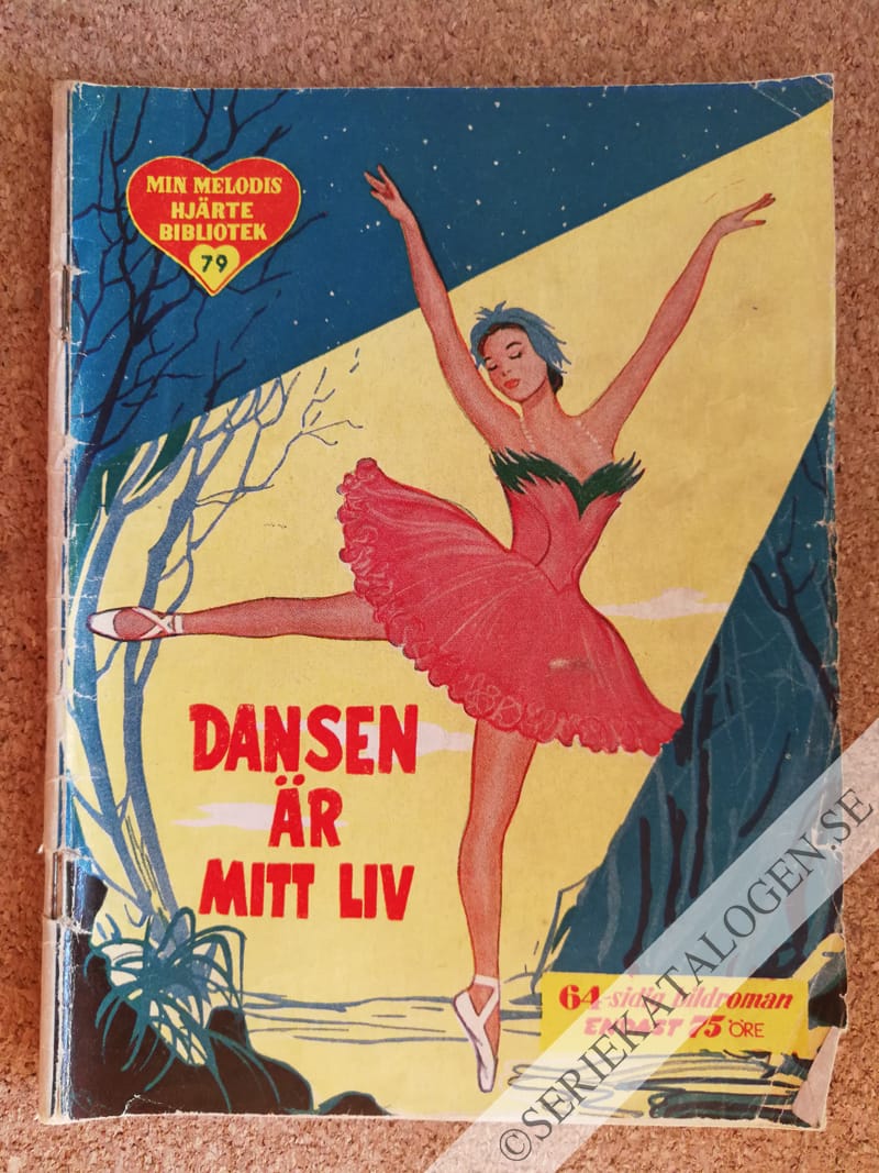 Framsida på Min melodis hjärtebibliotek Dansen är mitt liv (1957)