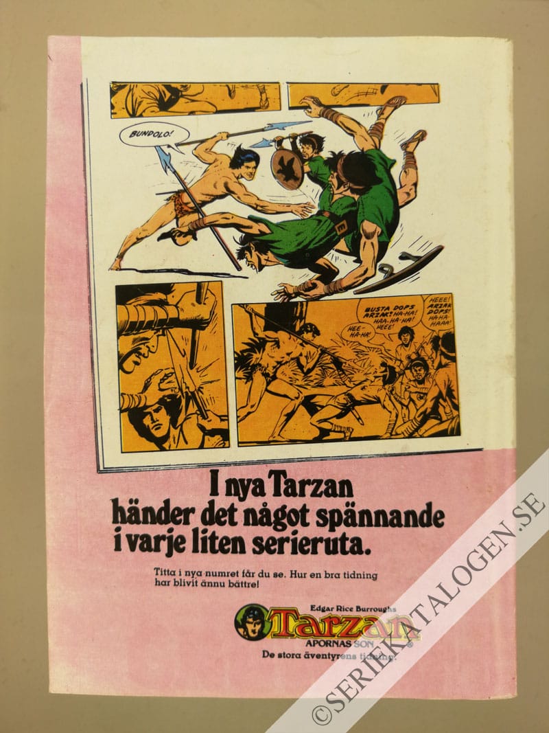 Baksida på Hämnd för min bror! (1978)