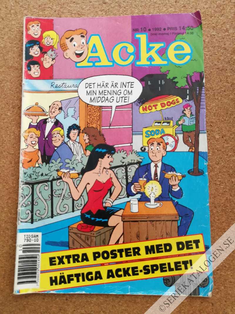 Framsida på Acke #10 (1992)