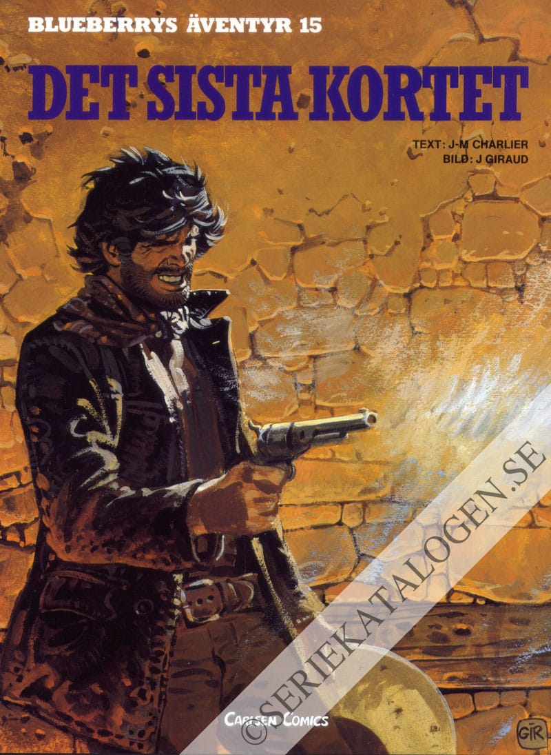 Framsida på Blueberrys äventyr Det sista kortet (1989)