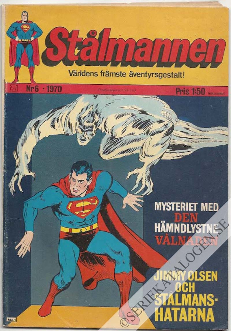Framsida på Stålmannen #6 (1970)