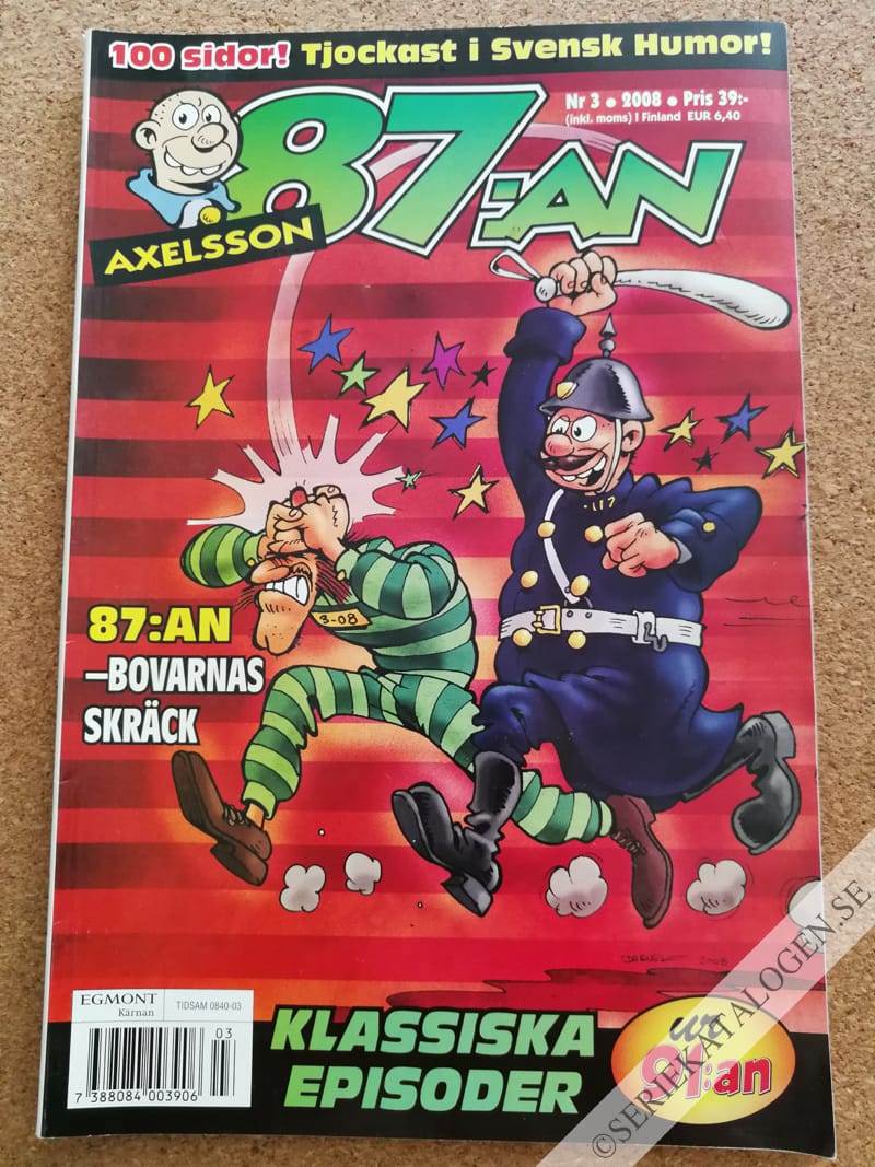 Framsida på 87:an Axelsson #3 (2008)