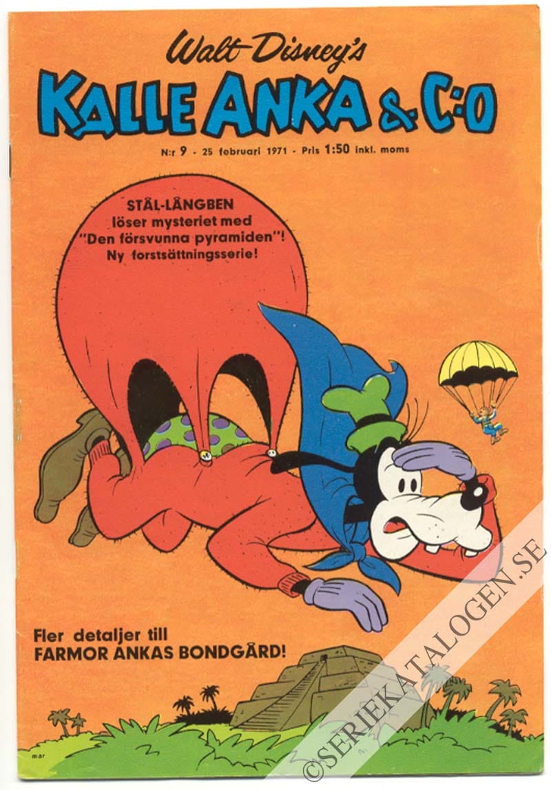 Framsida på Kalle Anka & C:o #9 (1971)