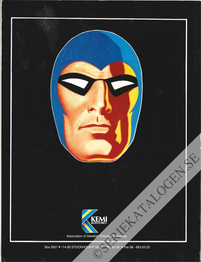 Baksida på Djungelsnö - Fantomen tar hjälp av kemin (1992)