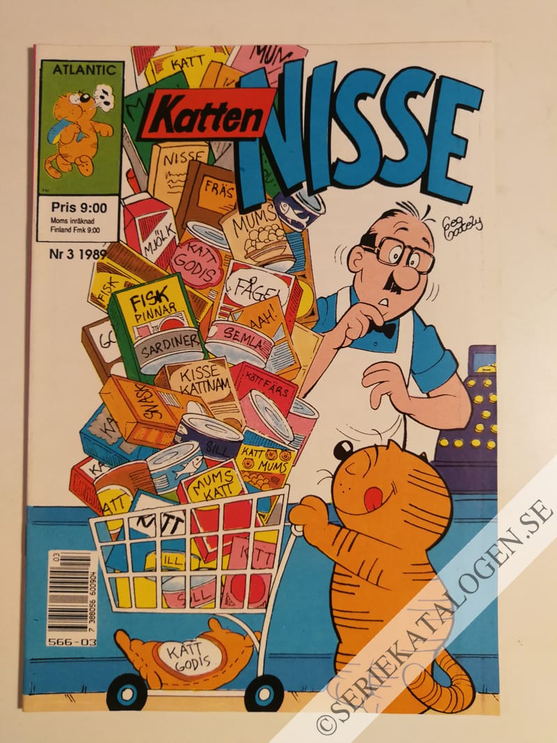 Framsida på Katten Nisse #3 (1989)