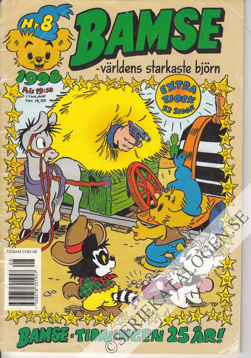 Framsida på Bamse #8 (1998)