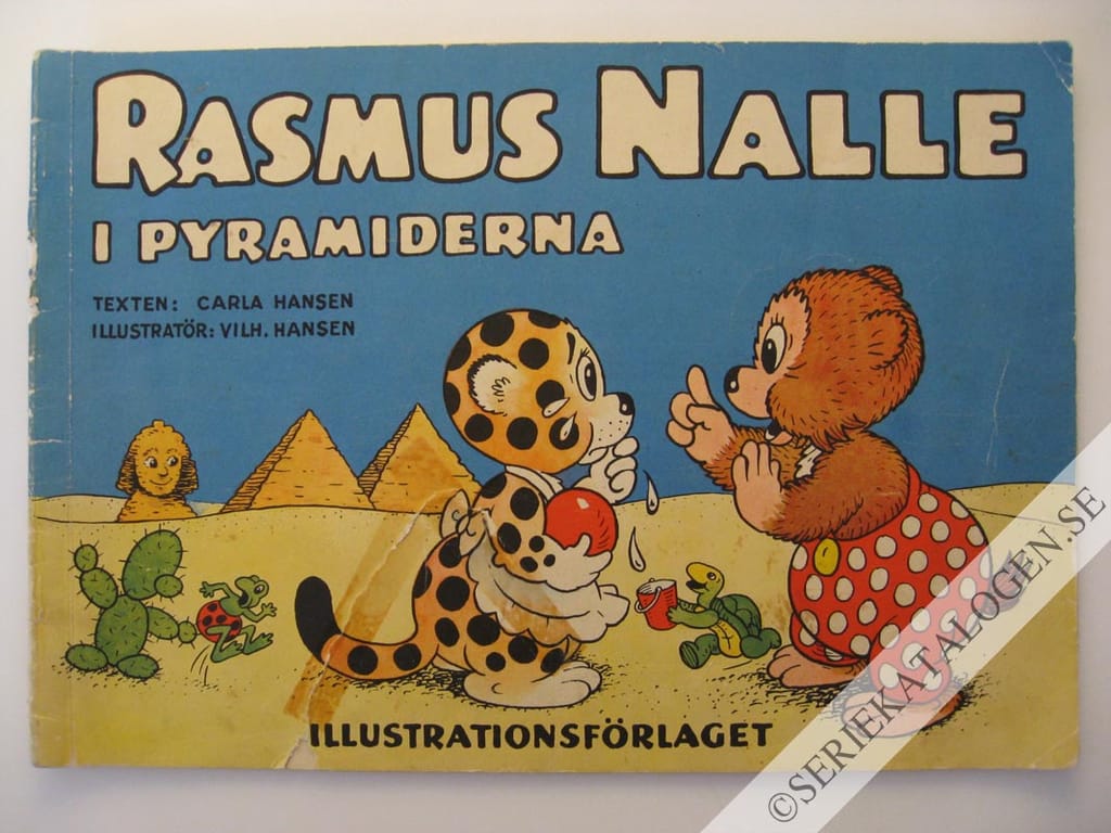 Framsida på Rasmus Nalle Rasmus Nalle i pyramiderna (1954)