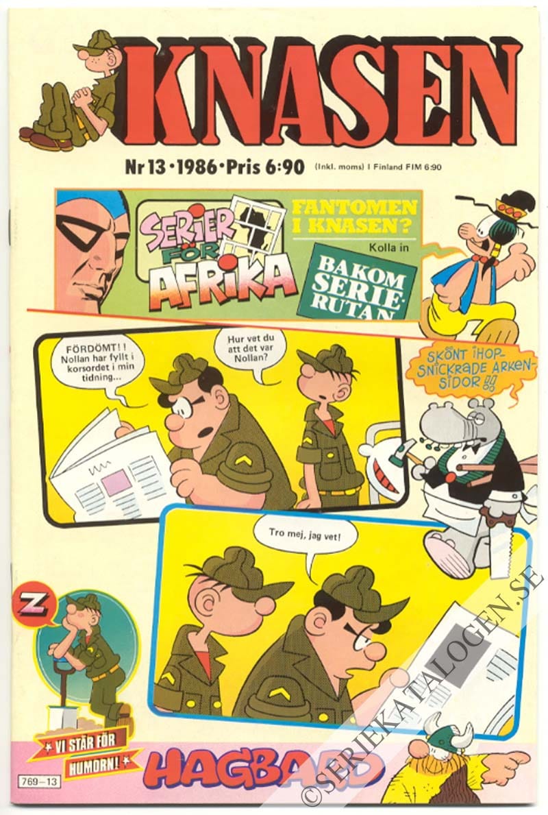 Framsida på Knasen #13 (1986)