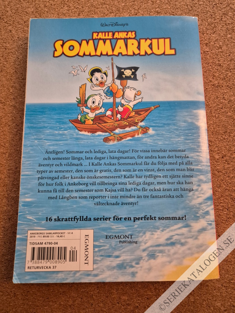 Baksida på Kalle Ankas sommarkul (2019)