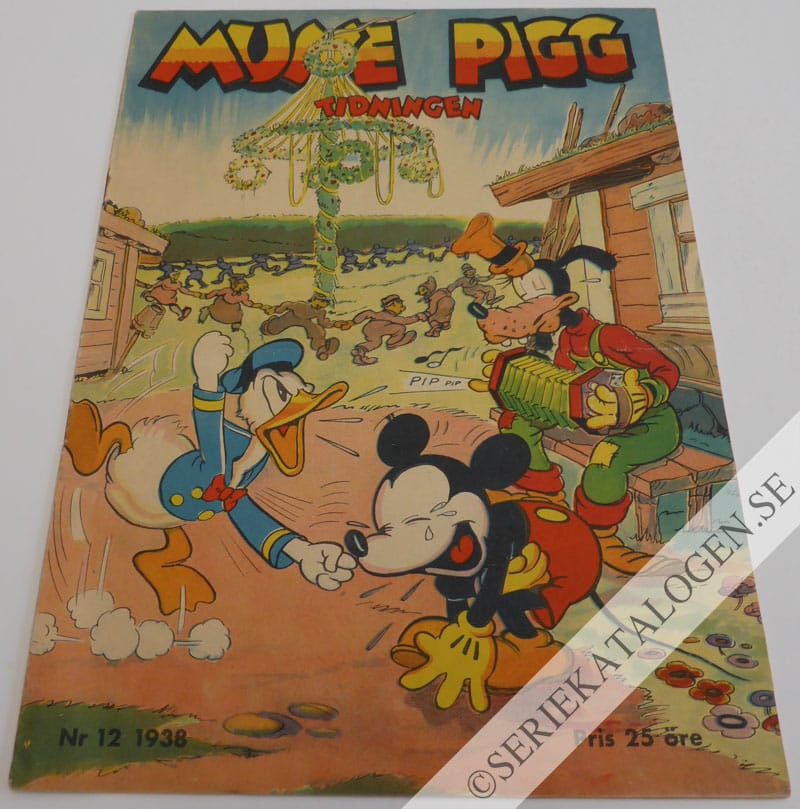 Framsida på Musse Pigg-tidningen #12 (1938)