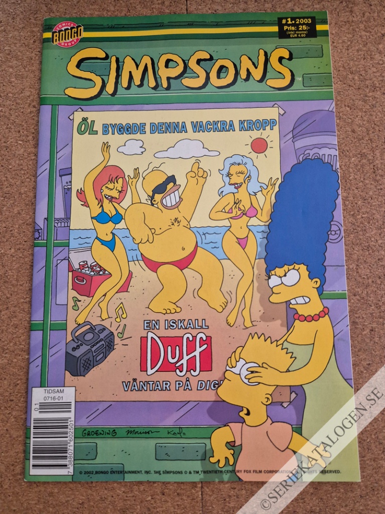 Framsida på Simpsons #1 (2003)
