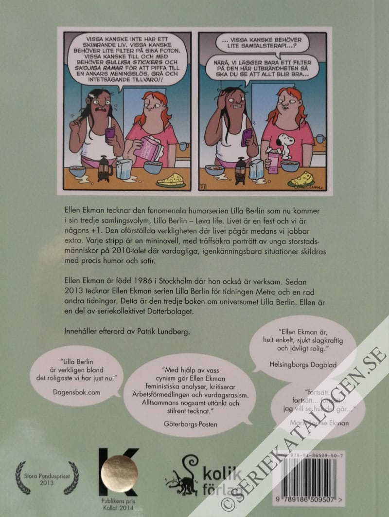 Baksida på Leva life (2015)