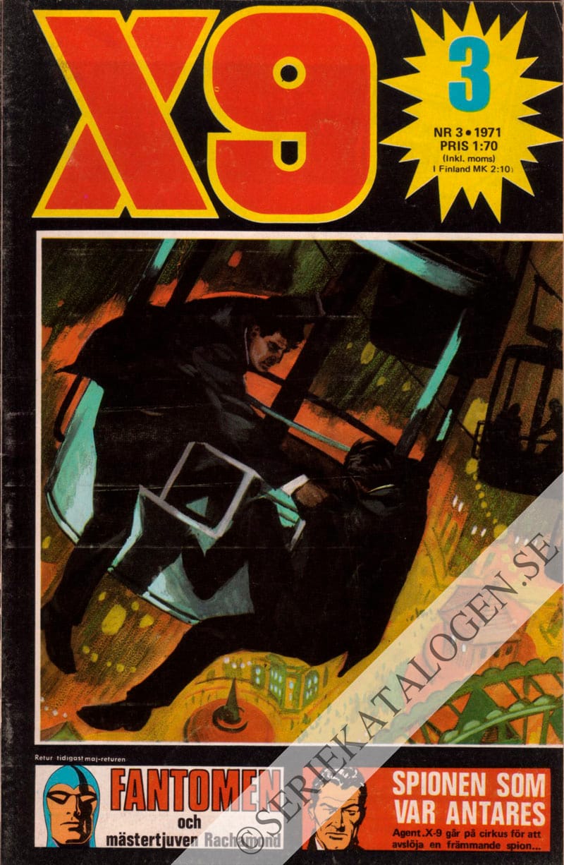 Framsida på X9 #3 (1971)