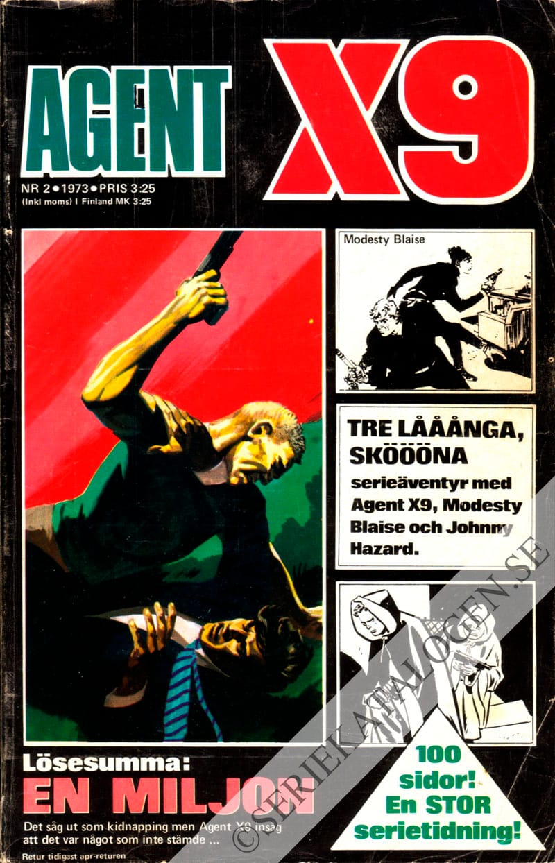 Framsida på Agent X9 #2 (1973)
