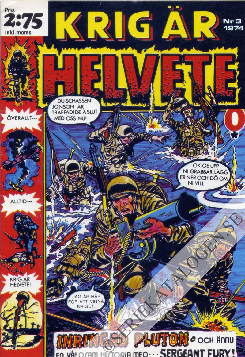 Framsida på Krig är helvete #3 (1974)