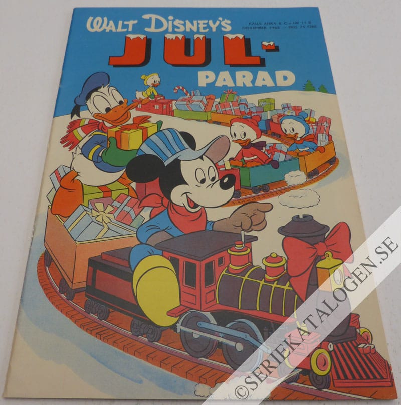 Framsida på Walt Disney's serier Julparad (1953)