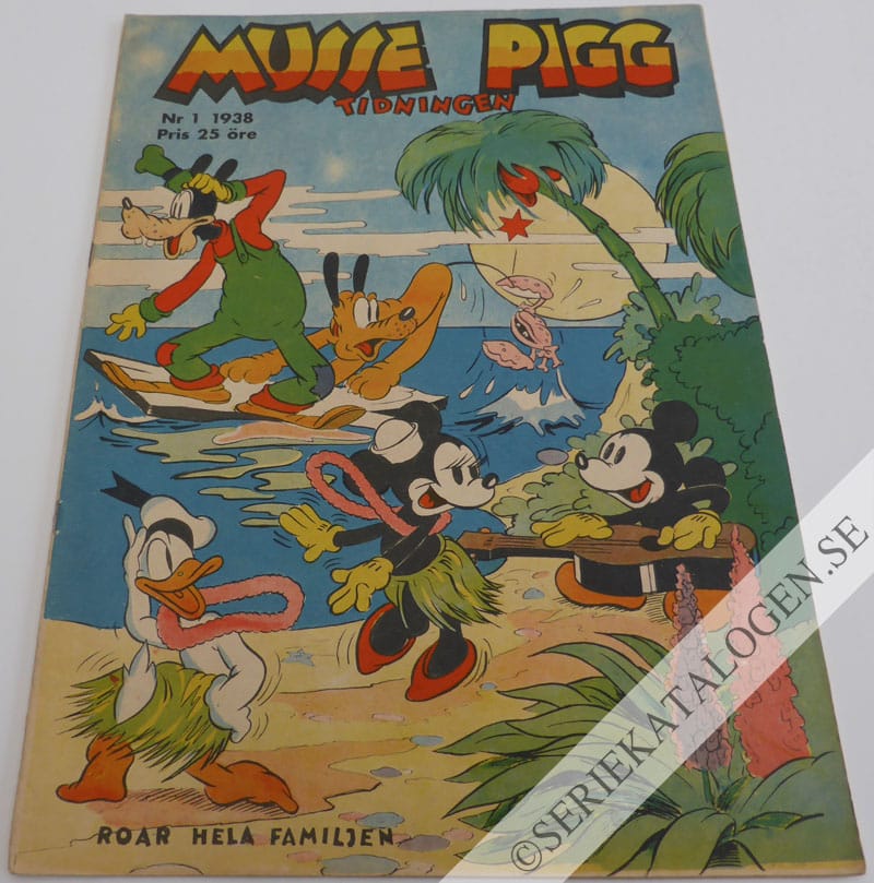 Framsida på Musse Pigg-tidningen #1 (1938)