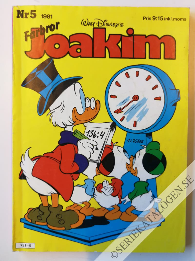 Framsida på Joakim #5 (1981)