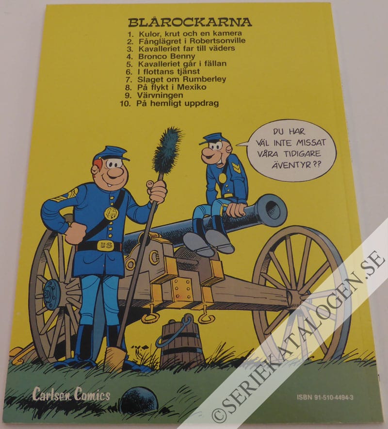Baksida på På hemligt uppdrag (1986)