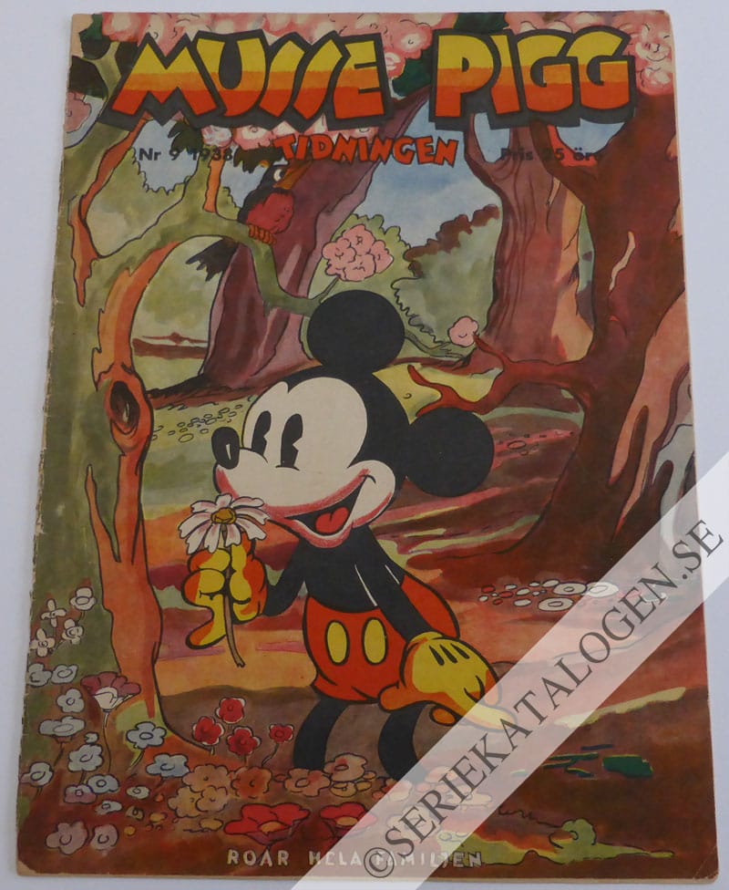 Framsida på Musse Pigg-tidningen #9 (1938)