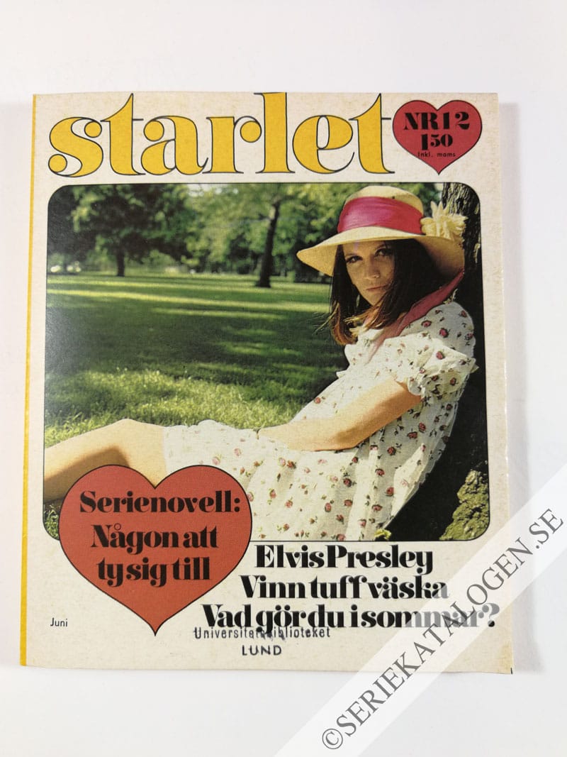 Framsida på Starlet #12 (1970)