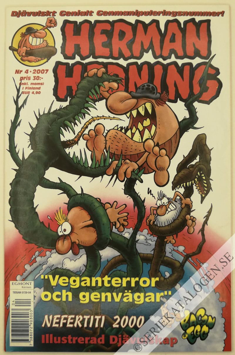 Framsida på Herman Hedning #4 (2007)
