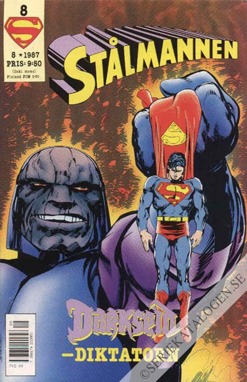 Framsida på Stålmannen #8 (1987)