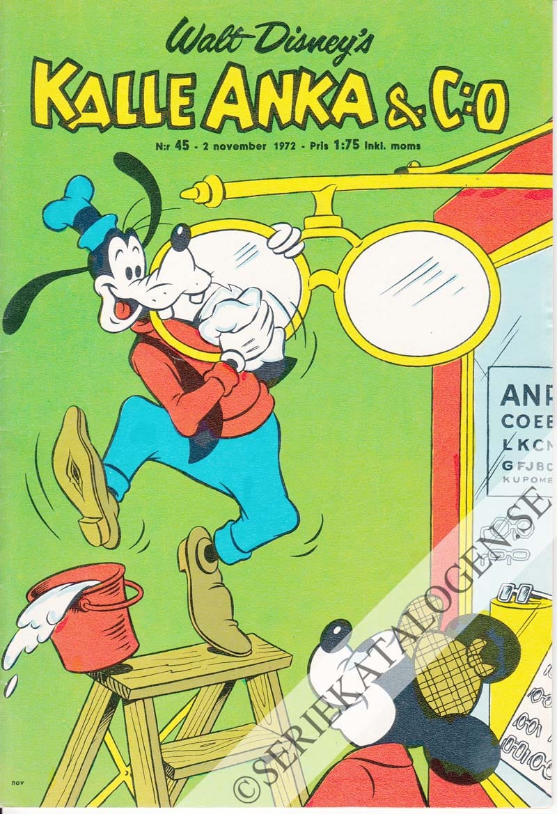 Framsida på Kalle Anka & C:o #45 (1972)