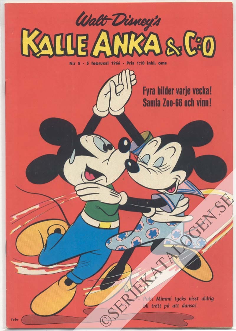 Framsida på Kalle Anka & C:o #5 (1966)
