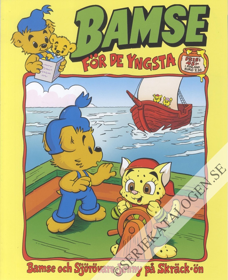 Framsida på Bamse för de yngsta #5 - Bamse och Sjörövar-Jenny på Skräck-ön (2024)