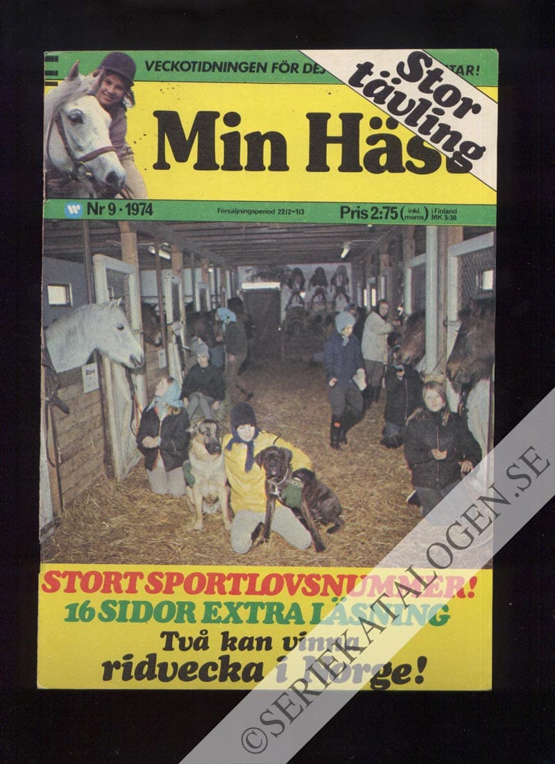 Framsida på Min häst #9 (1974)