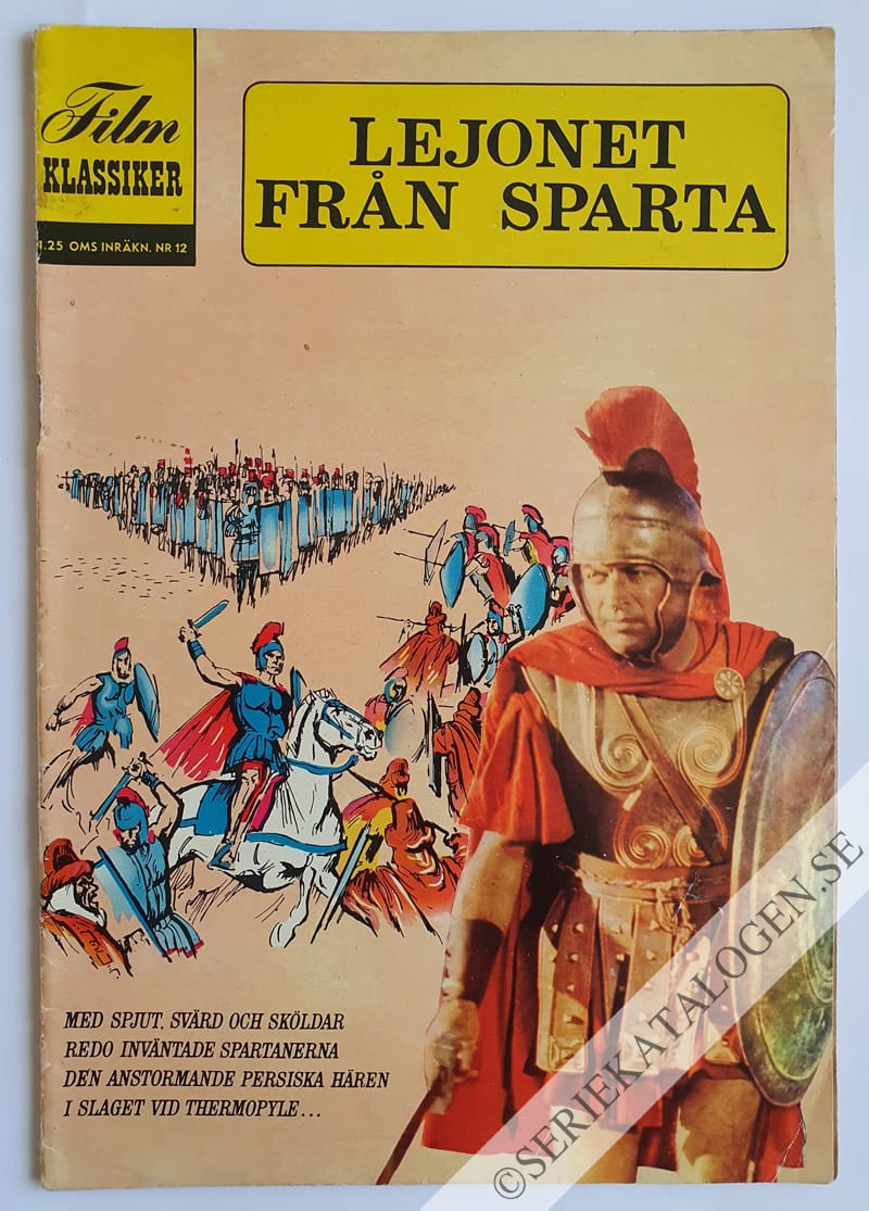 Framsida på Filmklassiker Lejonet från Sparta (1963)