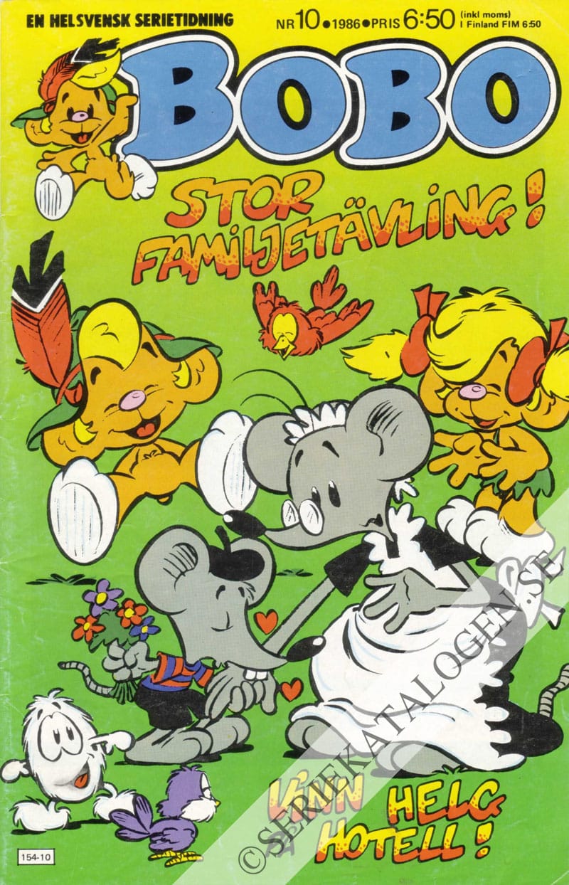 Framsida på Bobo #10 (1986)