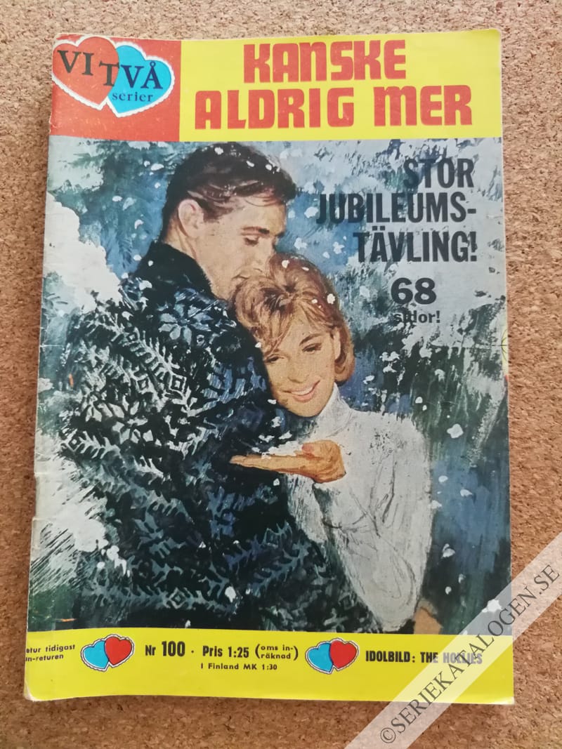 Framsida på Vi två-biblioteket #100 - Kanske aldrig mer (1967)