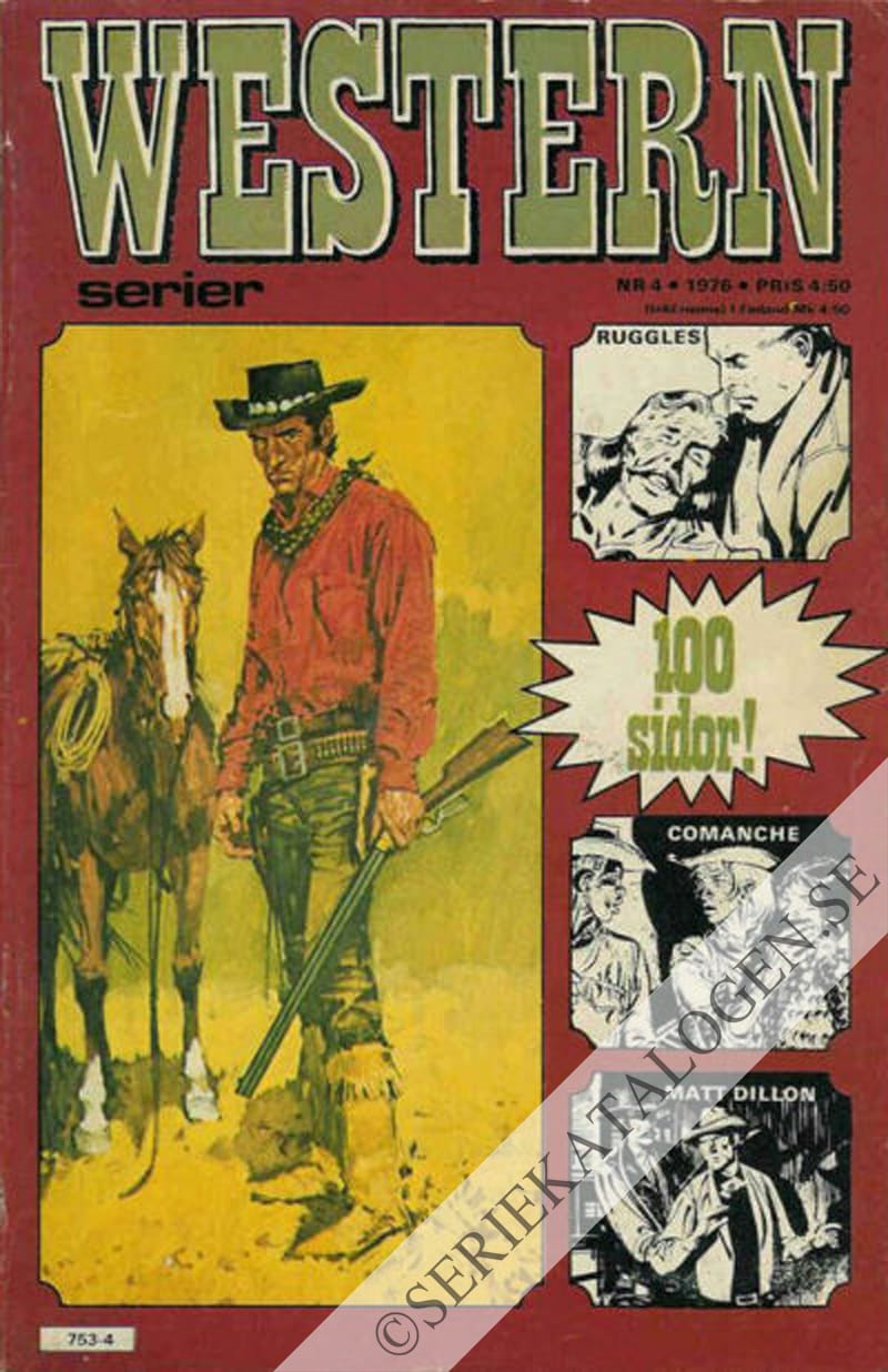 Framsida på Westernserier #4 (1976)