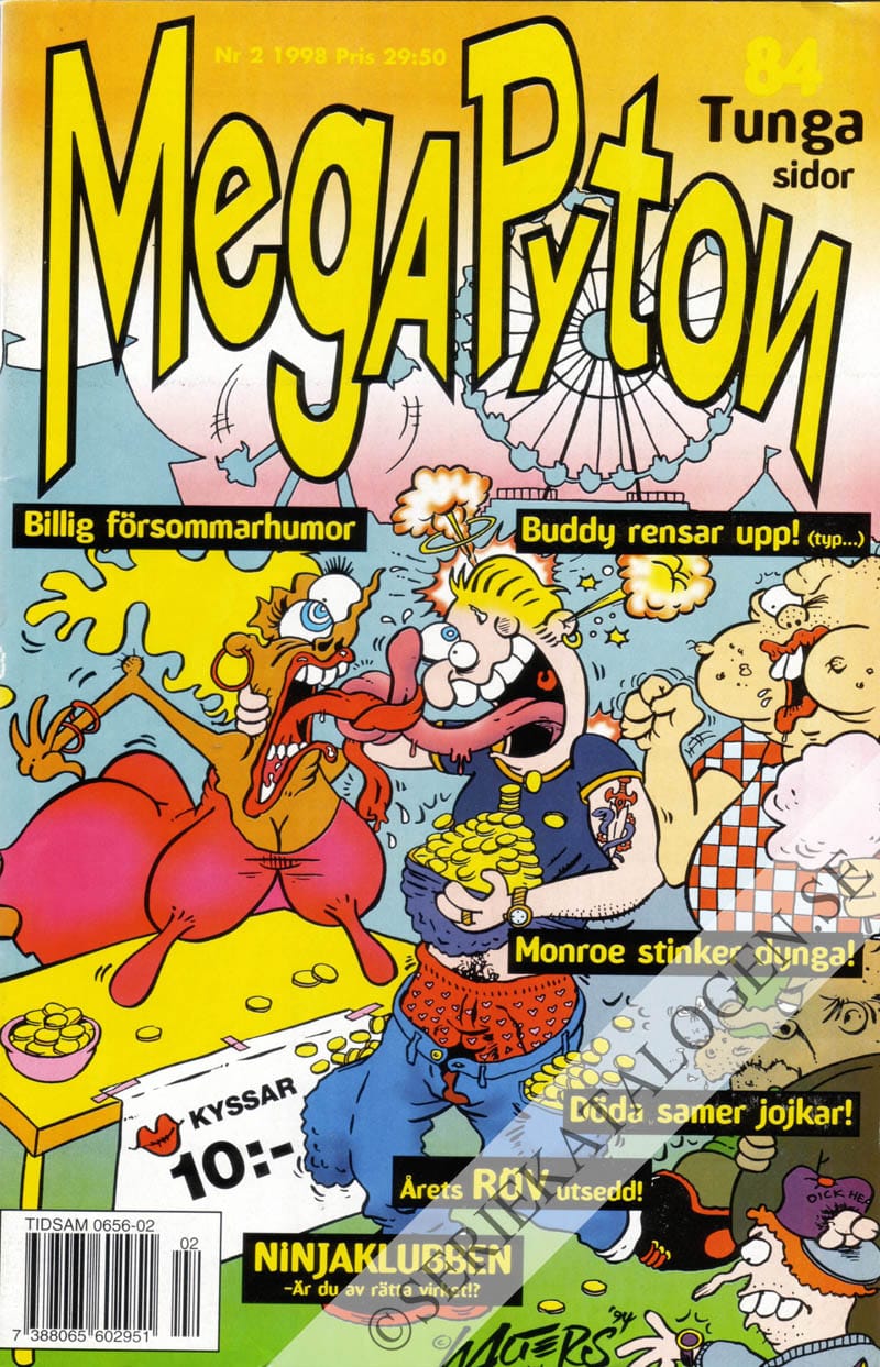Framsida på MegaPyton #2 (1998)