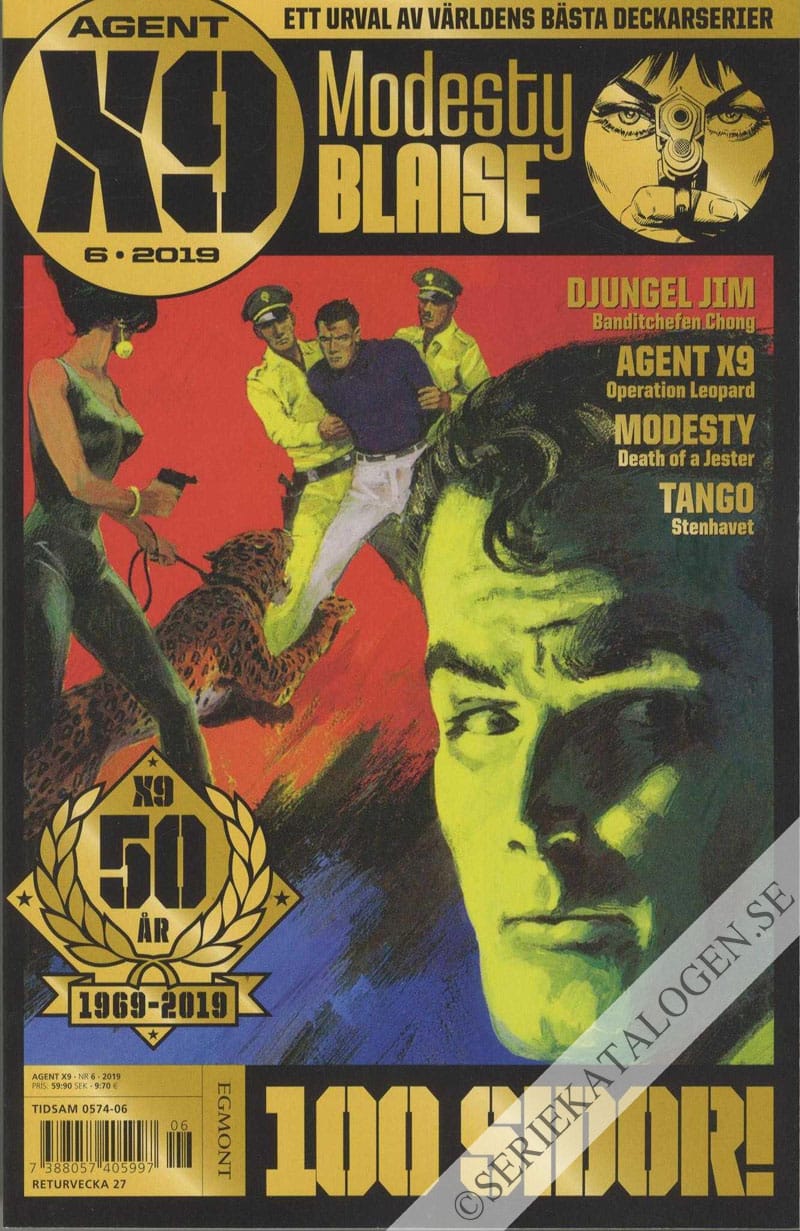 Framsida på Agent X9 #6 (2019)