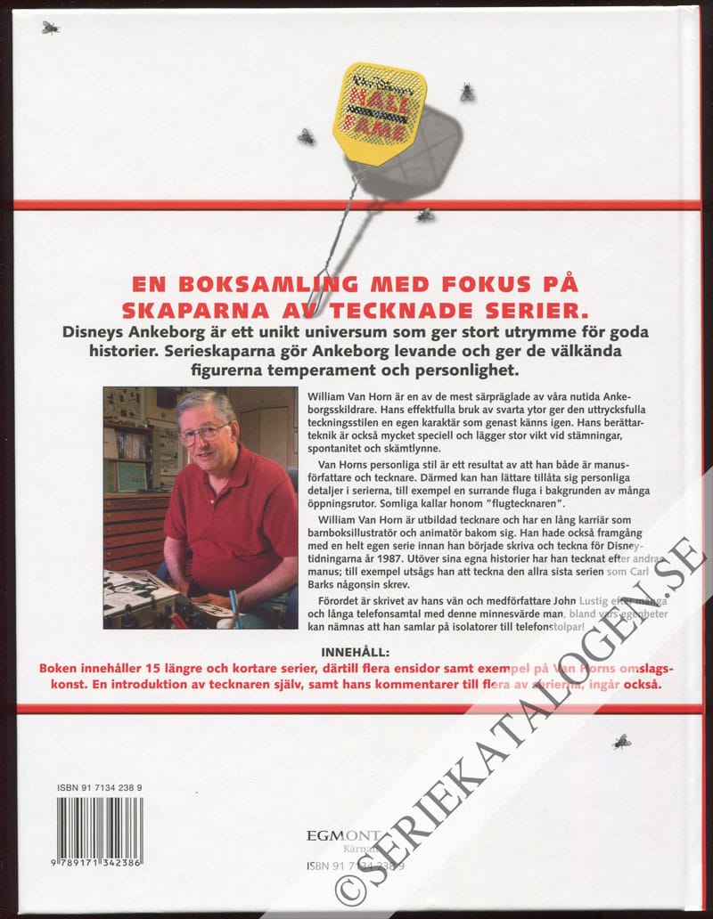 Baksida utan skyddsomslag på William van Horn (2006)