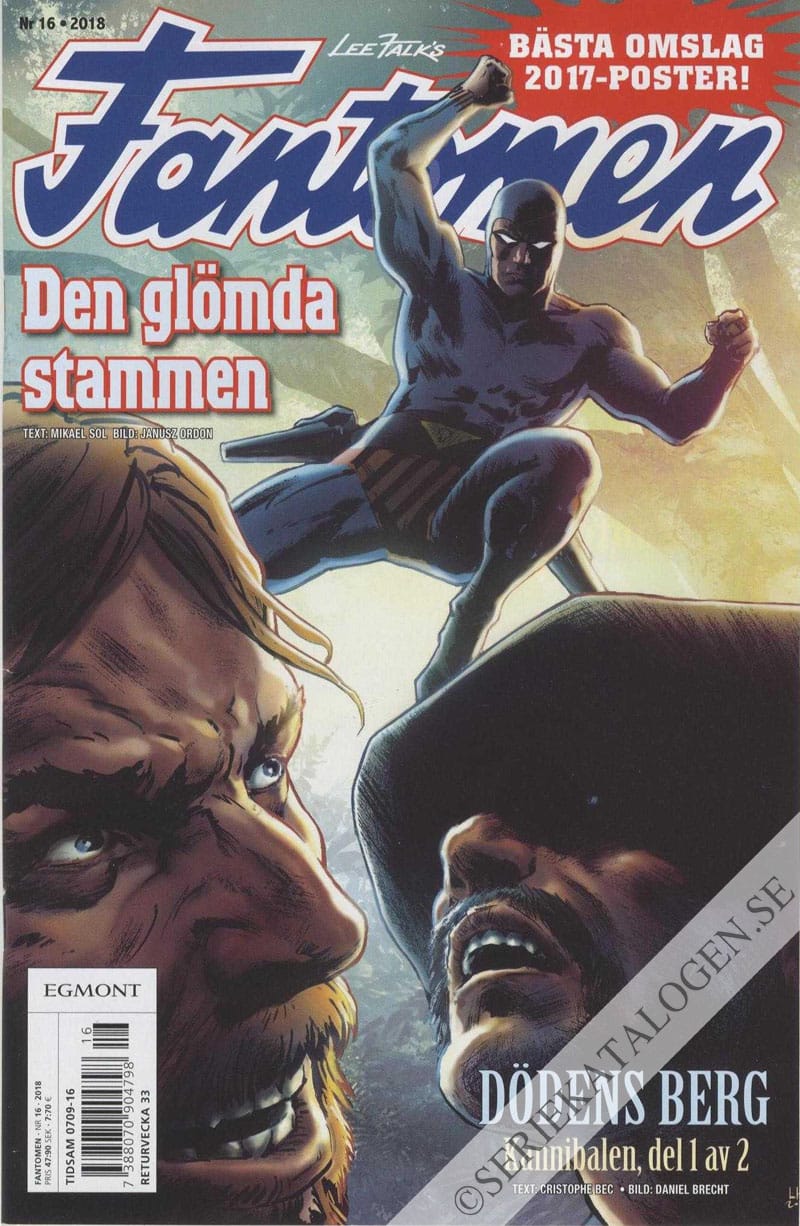 Framsida på Fantomen #16 (2018)