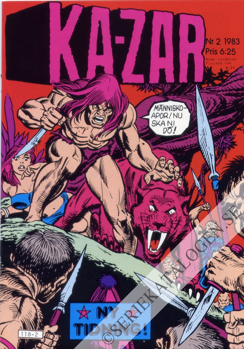 Framsida på Ka-Zar #2 (1983)