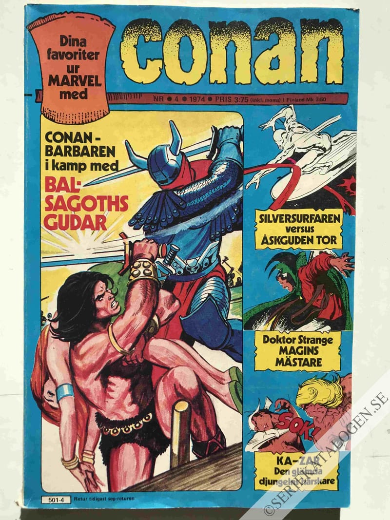 Framsida på Conan #4 (1974)