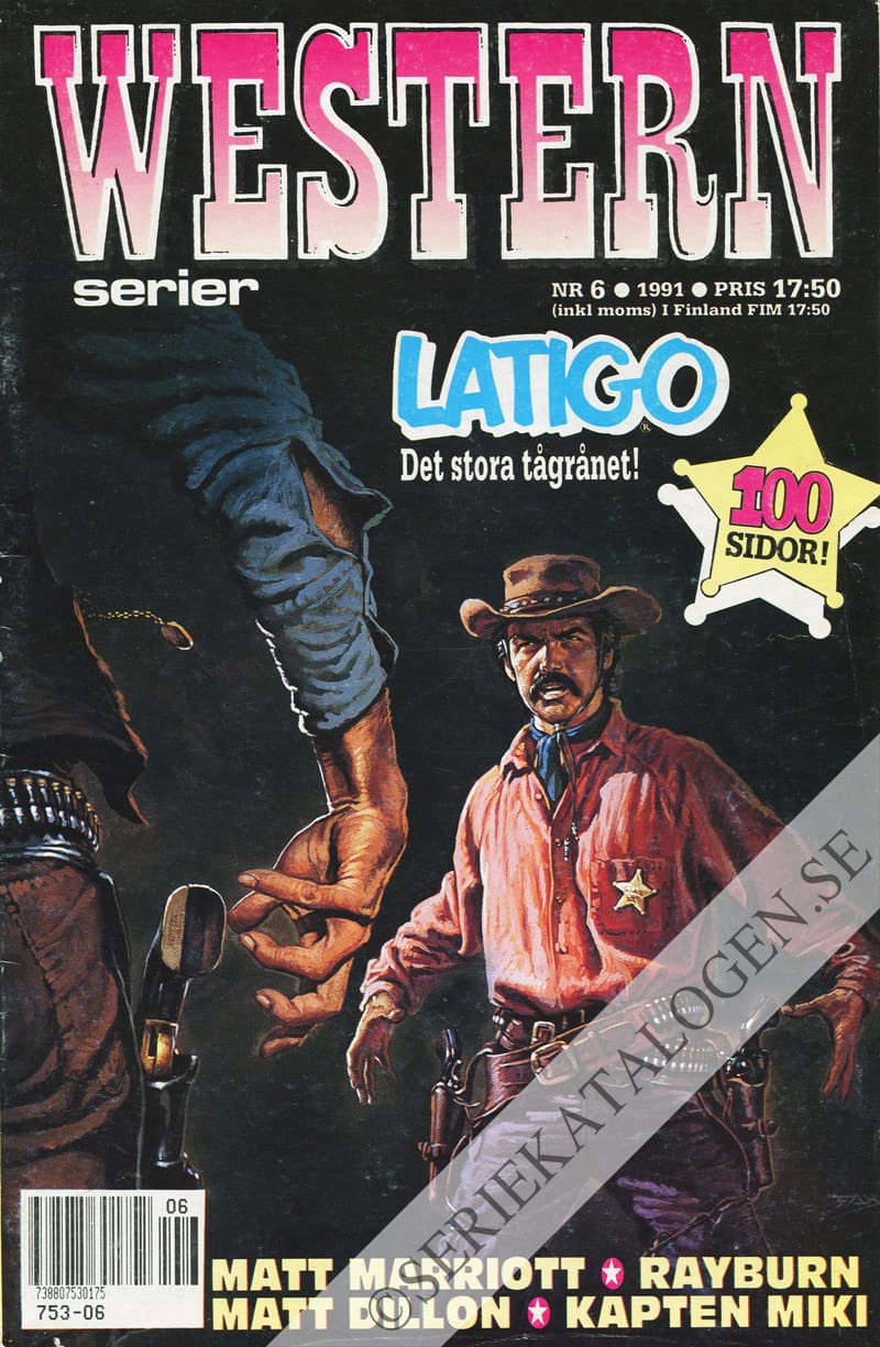 Framsida på Westernserier #6 (1991)