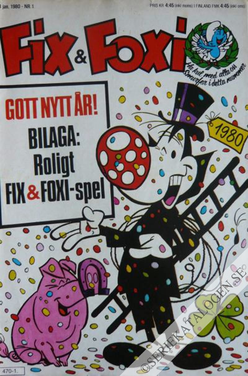 Framsida på Fix och Foxi #1 (1980)