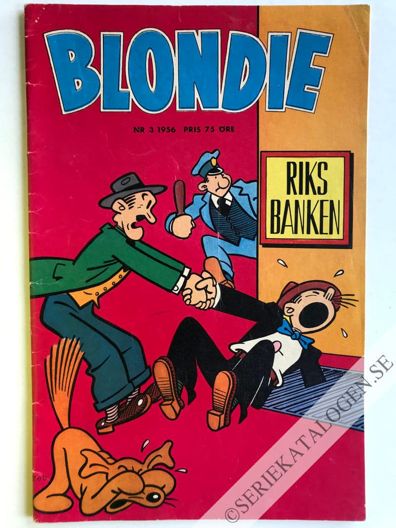 Framsida på Blondie #3 (1956)